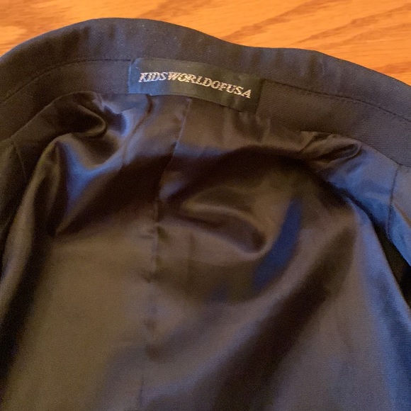 Blazer boy/Mens lined 3 inside pockets 3 front pockets 3 button slv Sz OS - Picture 6 of 6